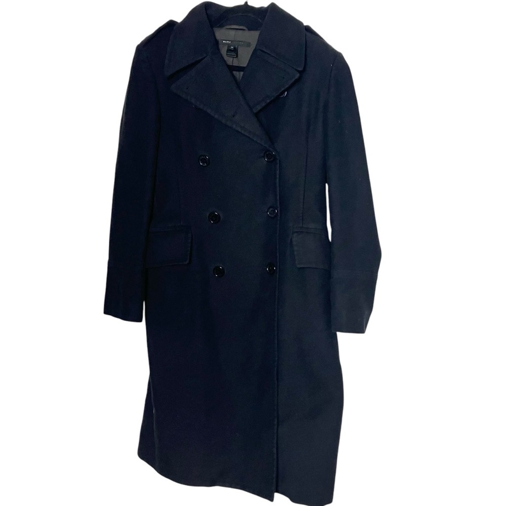 Marc Jacobs Double Breasted trench coat epaulets‎ Navy Medium